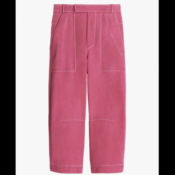 ZARA SRPLS LOOSE FIT ROSE COLOR TROUSER PANT - Picture 5 of 10